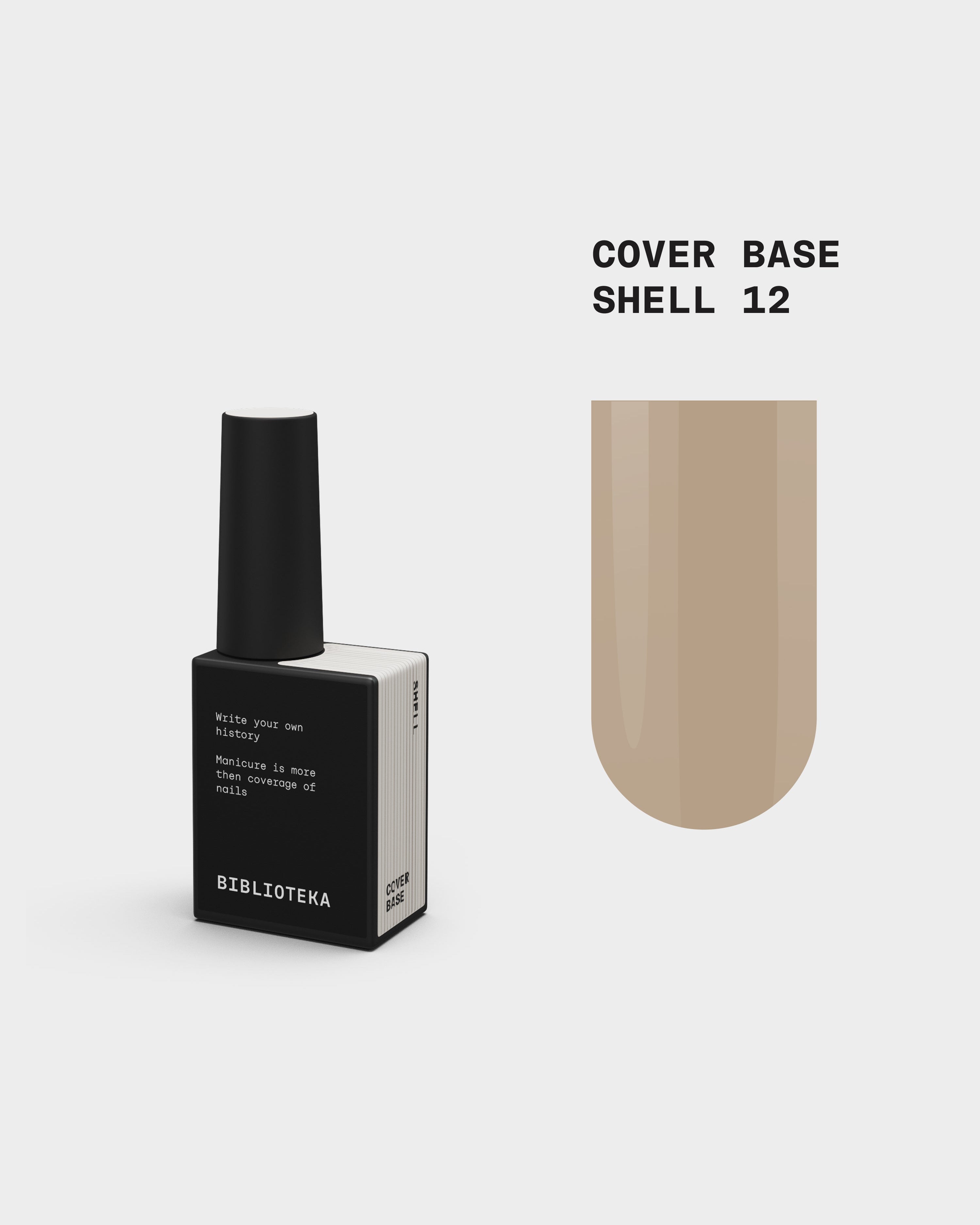 Cover Base № 12 Shell – Kriauklės atspalvio , 10 ml