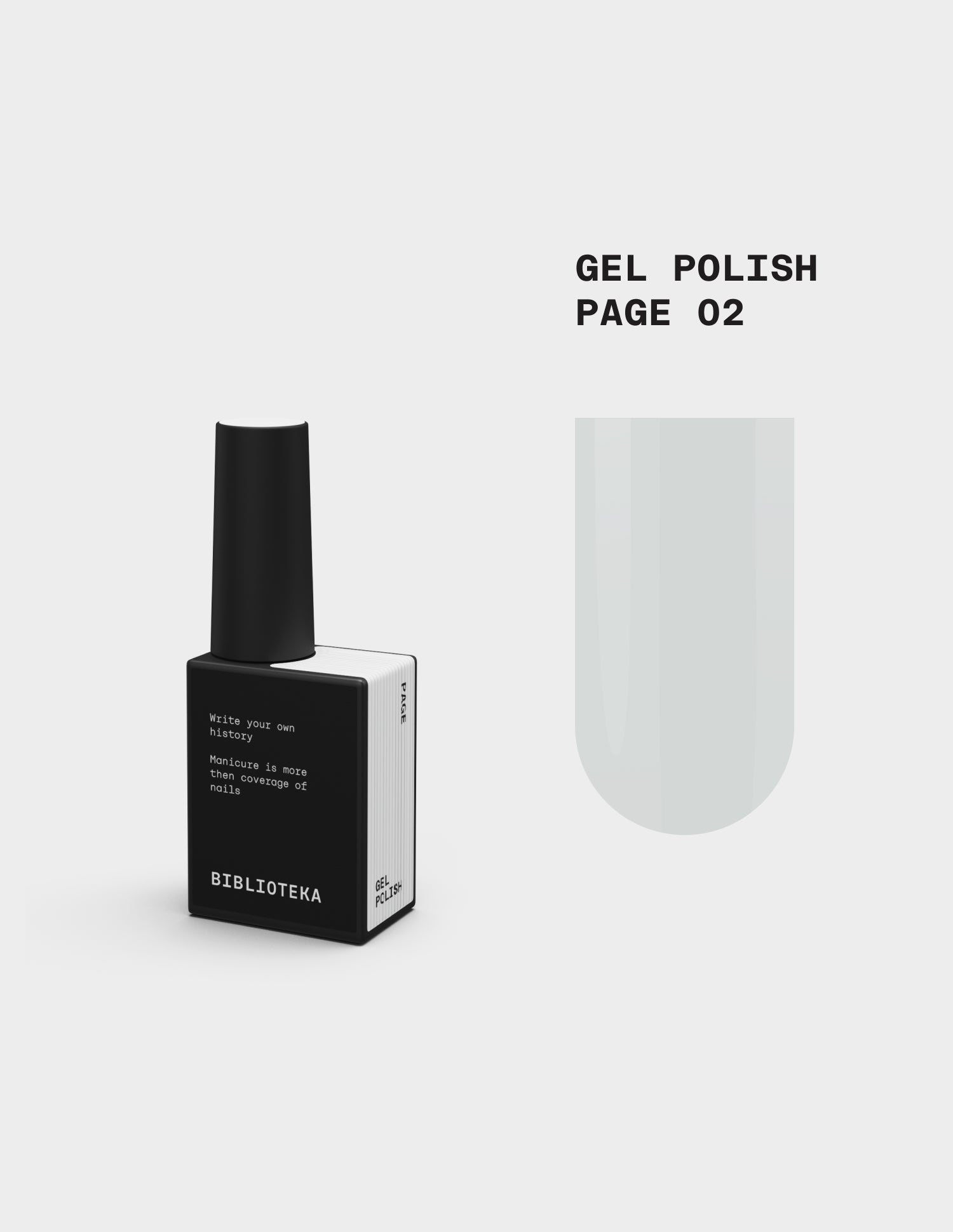 Gel Polish № 02 Page – White, 10 ml