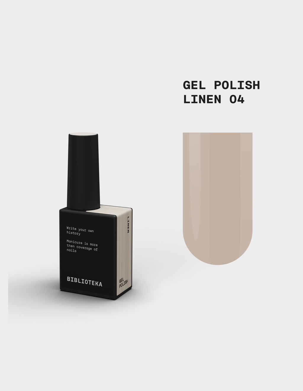Gel Polish № 04 Linen – Smėlio spalvos, 10 ml